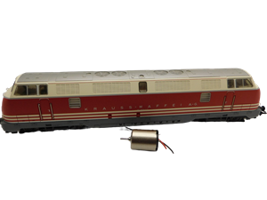 Crazytoys micromotor HMT004 motor ombouwset voor Märklin / Trix  DB ML 3000, V 300 (Softdrive-Sinus)