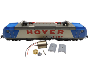 Crazytoys micromotor HMT003C motor ombouwset voor Märklin / Trix  BR 146,  BR 185, BR 186, BR 187, Re 482, u.a.