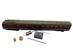 Crazytoys micromotor NLM03C motor ombouwset voor Lima / Minitrain VT 08, BR 608