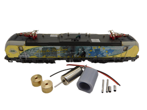Crazytoys micromotor NH007F motor ombouwset voor Hobbytrain Vectron, BR 191, BR 192, BR 193, BR 247, u.a.