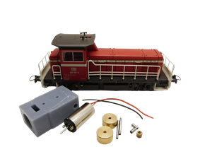 Crazytoys micromotor HR027F motor ombouwset voor Roco DB BR 384, DB E71, ÖBB Rh 1670, u.a.