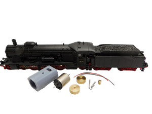 Crazytoys micromotor HR024C motor ombouwset voor Roco BR 18.1, K.W.St.B. C5/6, ETAT 231