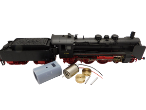 Crazytoys micromotor HR023F motor ombouwset voor Roco BR 17, BR 17.10, KPEV S10.1, ÖBB Rh 617, DB BR 023