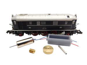 Crazytoys micromotor NM046C motor ombouwset voor Minitrix V 16, V 140