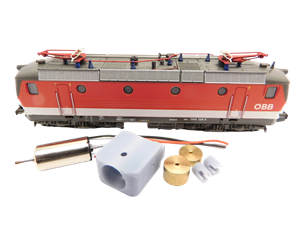 Crazytoys micromotor NF059C motor ombouwset voor Fleischmann  ÖBB Rh 1044, Rh 1144