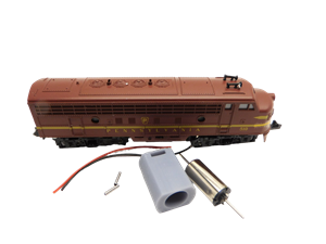Crazytoys micromotor NM052 motor ombouwset voor Minitrix (Conrail) F7A (B&O, Canadian National, Canadian Pacific, u.a.)