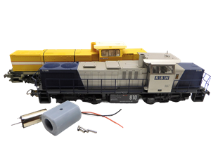 Crazytoys micromotor HP002 motor ombouwset voor Piko Hobby BR 101, SBB AM843, G1206, G1700, NS 6400