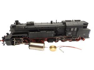 Crazytoys micromotor HRI001F motor ombouwset voor Rivarossi BR 96, Gt2 x 4/4