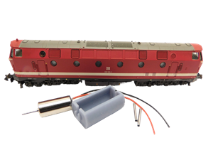 Crazytoys micromotor NB003 motor ombouwset voor Brawa BR 119, BR 229