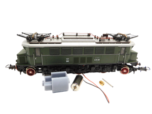 Crazytoys micromotor HTR003G motor ombouwset voor Trix DRG E 05, DB BR 92