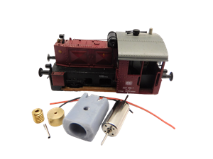 Crazytoys micromotor HBR001C motor ombouwset voor Brawa / Marklin Kof II