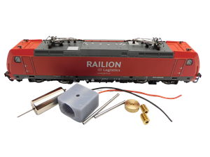 Crazytoys micromotor NF062C motor ombouwset voor Fleischmann BR 146.2, BR 146.5, BR 185.2, SJ Re
