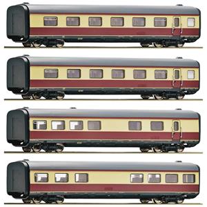 Roco 6200003 H0 4er-Set Mittelwagen zum Gasturbinentriebzug BR 602 der DB