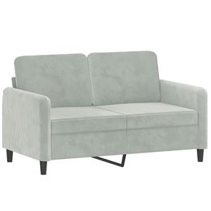 Vida XL 2-delige Loungeset met kussens fluweel lichtgrijs SKU: 3201994