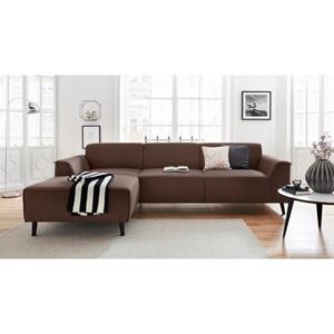 DOMO collection Hoekbank Amora met récamier, inclusief comfortabele binnenvering