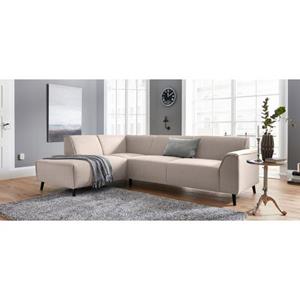 DOMO collection Hoekbank Amora met ottomane, met comfortabele binnenvering