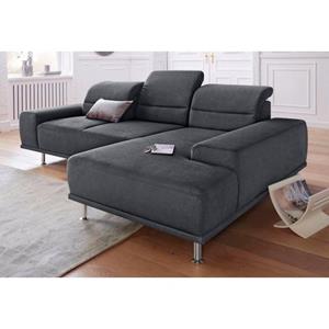 sit&more Ecksofa "Mariola L-Form", mit Recamiere und Federkern, inklusive Sitztiefenverstellung