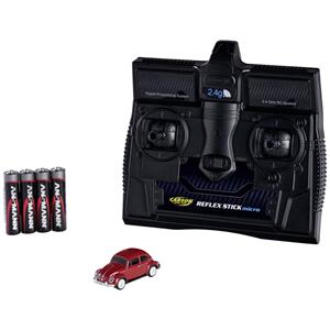 Carson Modellsport 500504147 Volkswagen Beetle 1:87 RC auto Elektro Straatmodel Incl. accu, oplader en batterijen voor de zender