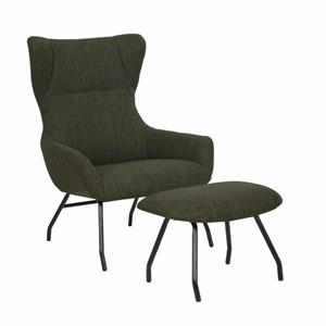 NADUVI Collection Fauteuil Sunala met voetenbankje | 