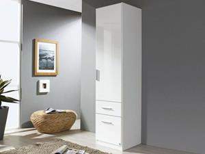 Mobistoxx Kast CELLON wit 1 deur en 2 lades (rechts) hoogglans wit