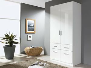 Mobistoxx Kast CELLON wit 2 deuren en 4 lades hoogglans wit