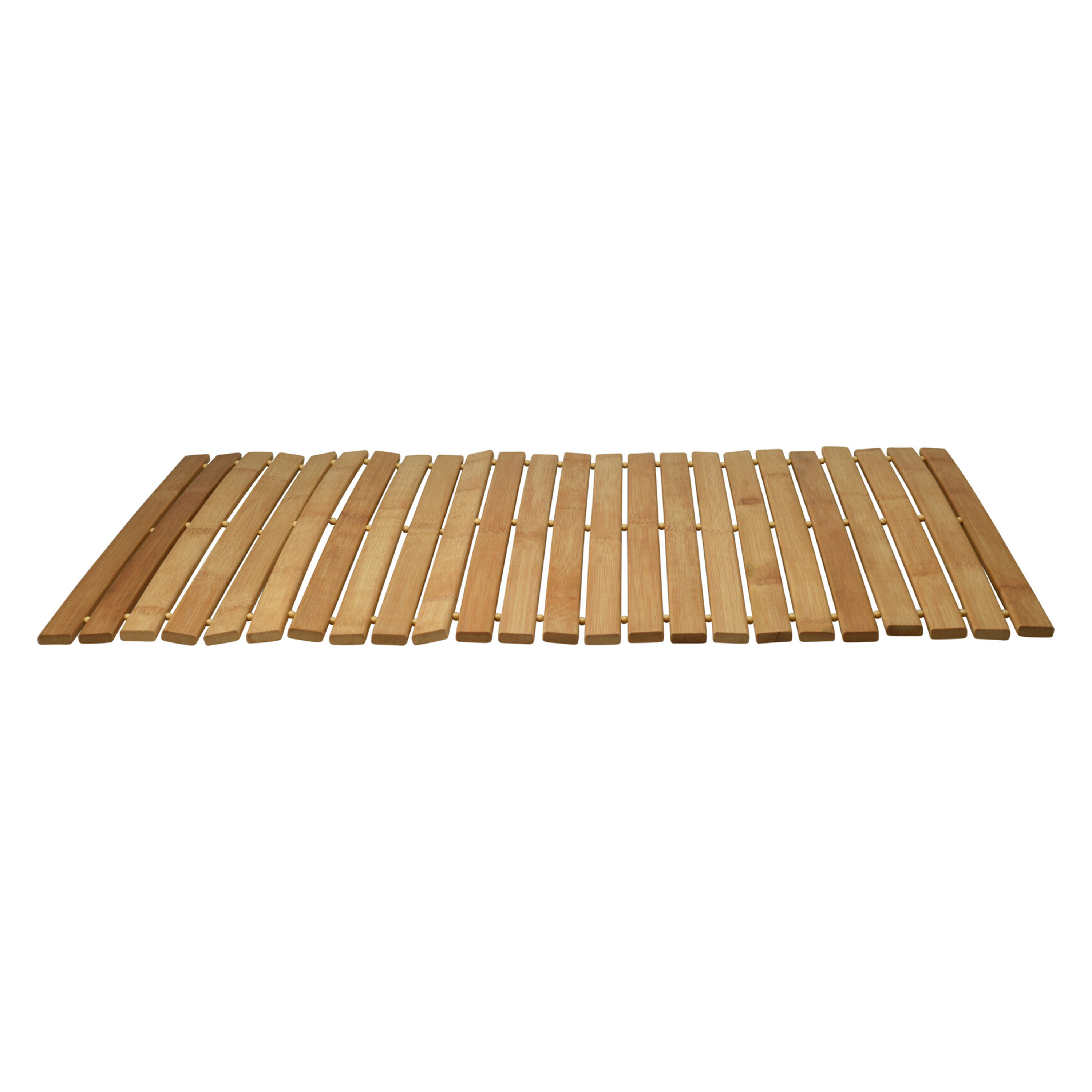 Bathroom Solutions Badkamer/douche/bad mat - bamboe hout - x 60 cm -