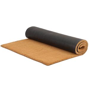 Fußmatte Fußabtreter Schmutzfangmatte Türmatte Fußmatte Natur 80x100 cm Kokosfa, vidaXL, Rechteck, Höhe: 0 mm