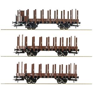 Roco 6600041 H0 3er-Set Rungenwagen der DRG