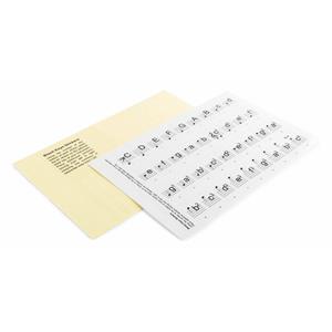 KB-KEY keyboard piano stickers (. 61 toetsen) voor de