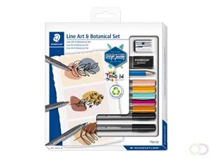 Staedtler Line Art x Botanical Set, set van 10 stuks