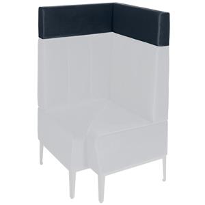 Vega Opzetstuk Adapto hoek fluweel; 75x75x25 cm (BxDxH); donkerblauw