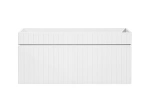Comad Iconic White FSC onderkast met ribbelfront 100cm wit mat