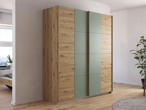 Mobistoxx Kast SALDARINI 2 deuren 181 cm artisan eik/saliegroen
