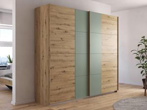 Mobistoxx Kast SALDARINI 2 deuren 226 cm artisan eik/saliegroen