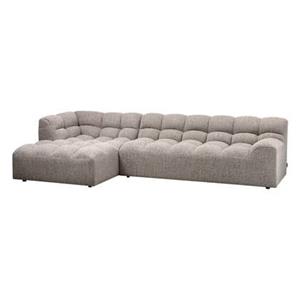 Woood Chaise Longue Links Allure - Polyester - Klei - 79x324x165
