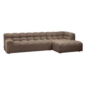 Woood Chaise Longue Rechts Allure - Polyester - Bruin - 79x324x165