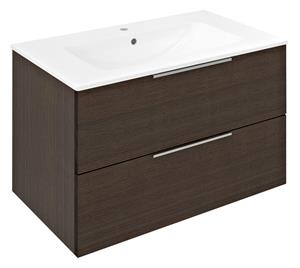 Sapho Cirasa wastafel onderkast 80x46x52cm donkerbruin eiken