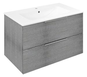 Sapho Cirasa wastafel onderkast 80x46x52cm grijs eiken