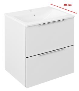 Sapho Cirasa Compact wastafel onderkast 50x39x54cm wit glans
