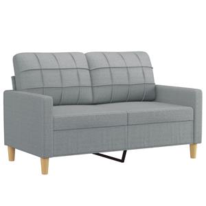 Vida XL 2-delige Loungeset met kussens stof lichtgrijs SKU: V3201274