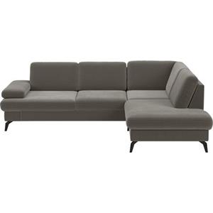 sit&more Hoekbank Morris L-vorm, incl. zitdiepteverstelling keuze uit armleuningverstelling, bedfunctie & bedlade