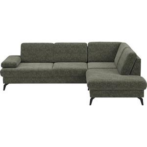 sit&more Hoekbank Morris L-vorm incl. zitdiepteverstelling optioneel met slaapfunctie en bedbox en verstelling armleuning