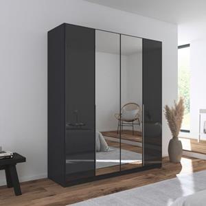 Rauch Draaideurkast Kleiderschrank Kleiderschränke Schrank Garderobe AGORDO mit Glasfront