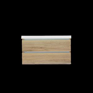 Sanilux Onderkast  Trendline Met Greeplijst Aluminium 120x47x52 Cm Naturel Oak