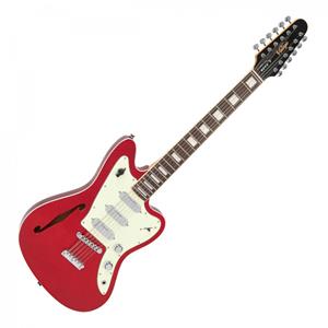 Vintage REVO Surfmaster 12-String Thinline Offset Candy Apple Red