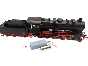 Crazytoys micromotor HRI002 motor ombouwset voor Rivarossi (Hornby) BR 58, ÖBB Rh 658