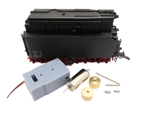 Crazytoys micromotor HR038F motor ombouwset voor Roco BR 01, BR 41, BR 042, BR 043, BR 44
