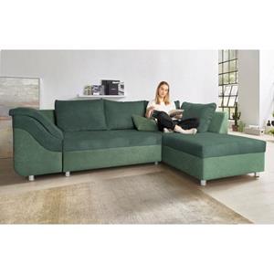 COLLECTION AB Hoekbank Sally L-vorm met en zonder slaapfunctie, inclusief losse rug- en sierkussens
