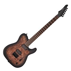 G4M 734 Pro Bariton Elektrische Gitaar Black Burl Burst