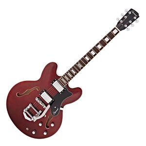 Hartwood Revival Vibrato Semi-akoestische Gitaar Cherry Red